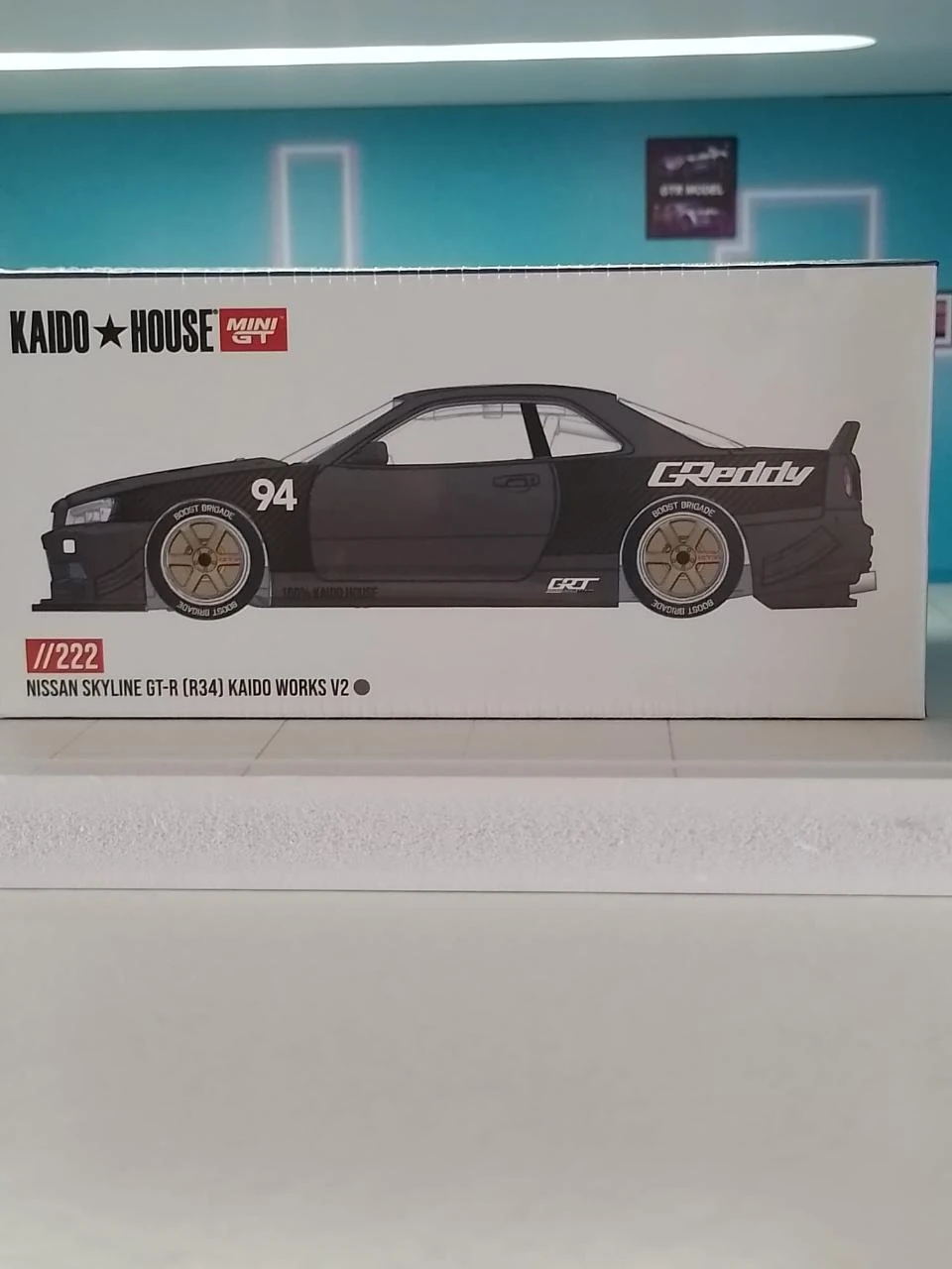 Kaido House 1/64 KH222 Nissan Skyline GT-R (R34) Kaido Works V2 - NEW/SEALED – photo 2